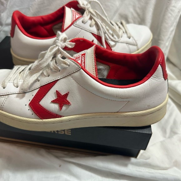 Used Converse pro leather 76 low white casino/ white 157423C - Picture 7 of 9